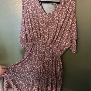 White Birch Brown Patterned Jumpsuit